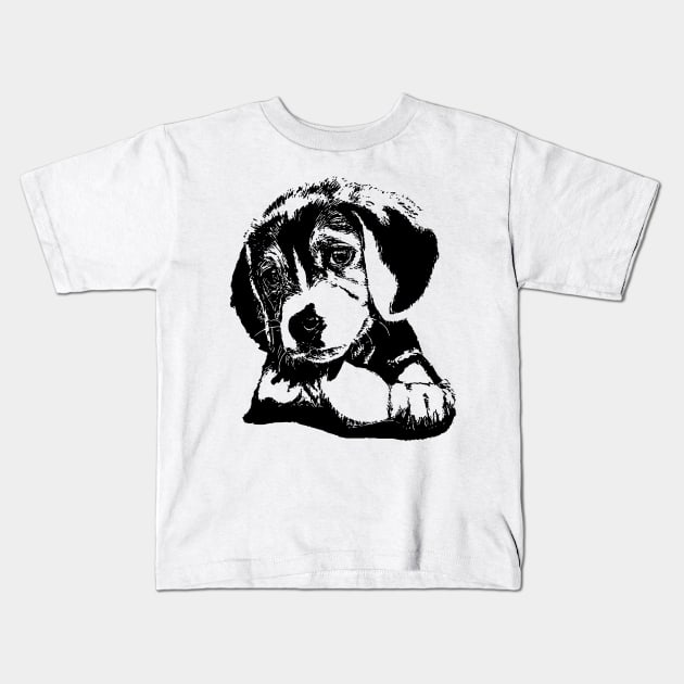 Puppy Kids T-Shirt by mega281